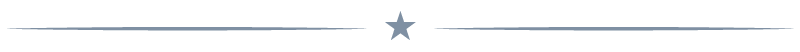 decorative graphic of a star between two horizontal lines